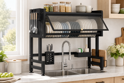 ClearSpan Covered Over-Sink Dish Rack