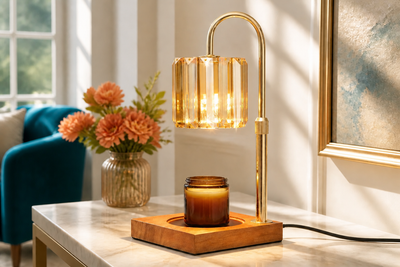 AuraMelt Amber Wax Warmer Lamp