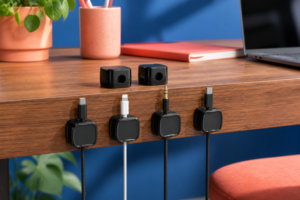 ClickKeep Magnetic Cable Clips — 6 Pack