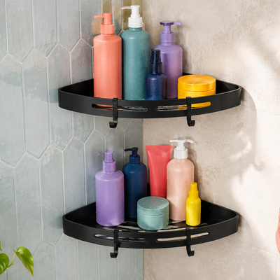 CoveRise 2-Piece Corner Shower Caddy
