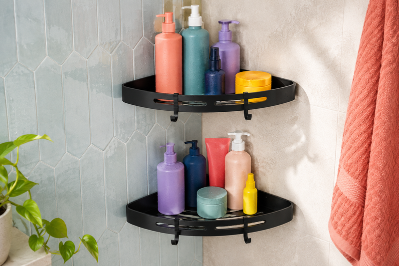 CoveRise 2-Piece Corner Shower Caddy
