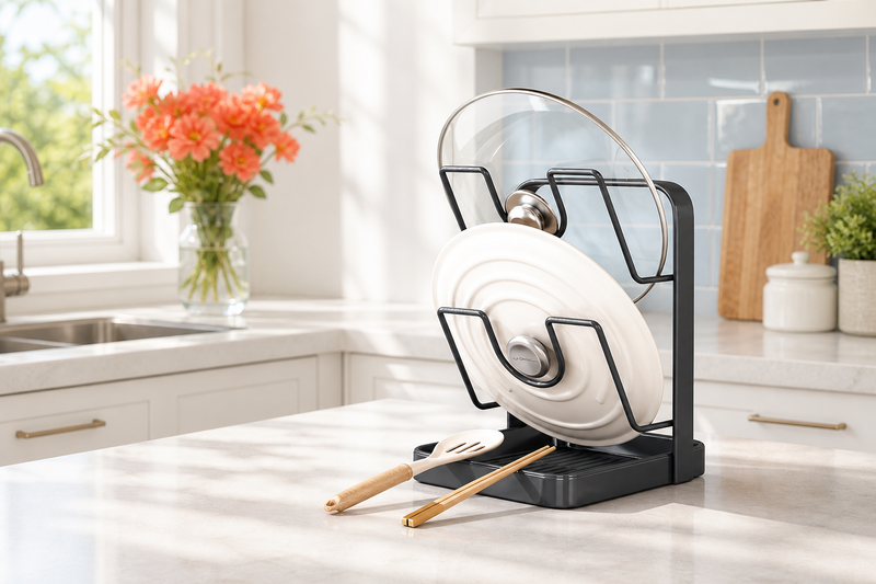 Easel Pot Lid & Utensil Rack