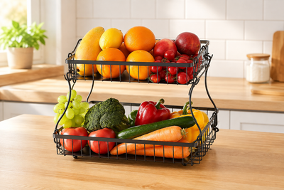 HarvestRise 2-Tier Produce Basket