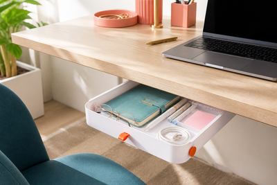 PocketGlide 2-Size Under-Desk Drawer