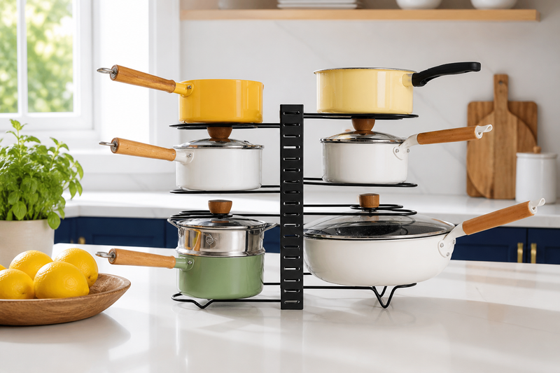 Rung Adjustable Pot & Pan Rack