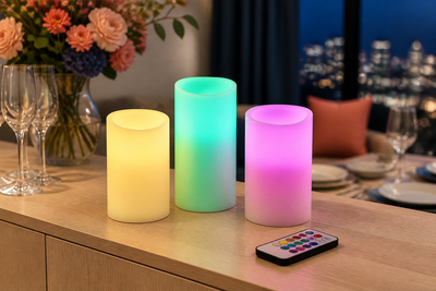 Vesper Flameless Candle Set (3-Piece)