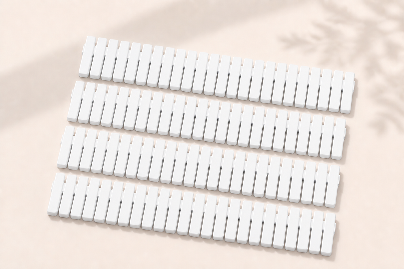GridFit four-panel drawer divider set in white