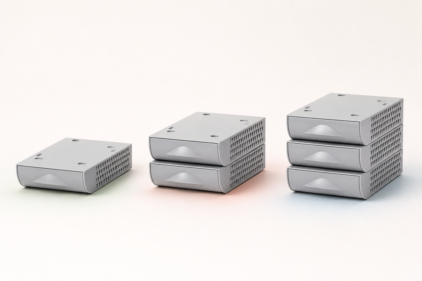 DeskNook under-desk drawer one two and three drawer pack options