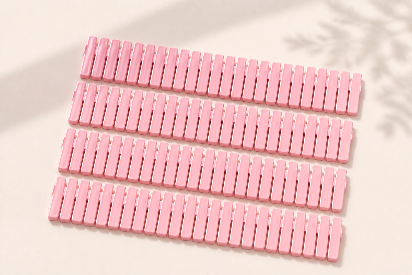 GridFit four-panel drawer divider set in Nordic pink