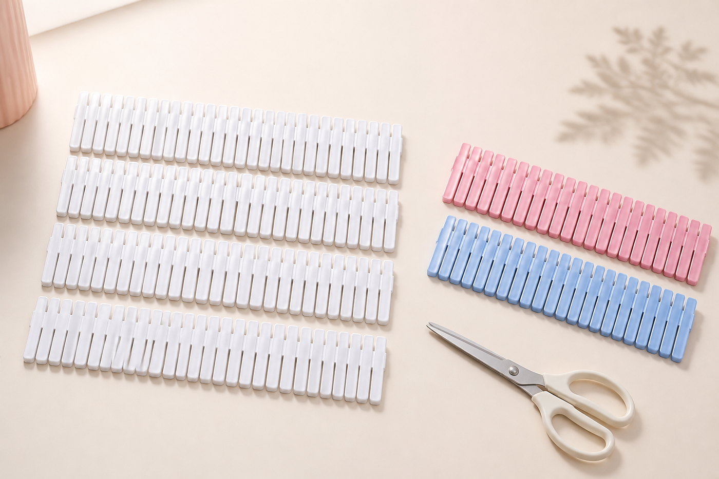 GridFit trim-to-fit drawer divider colors with household scissors
