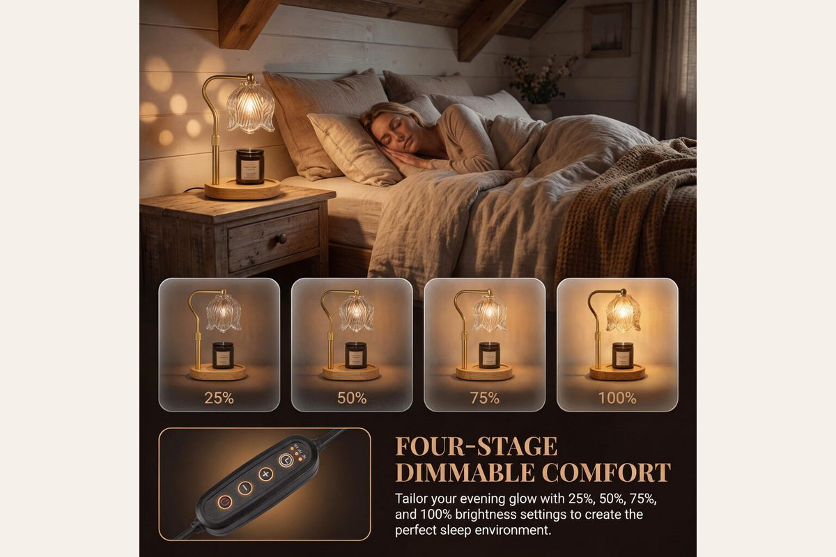 EmberGlow four-level dimmer and inline timer control