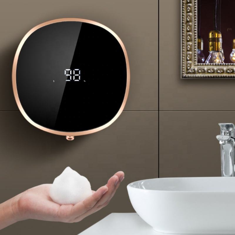 PalmSense dispensing foam into a hand at the sink