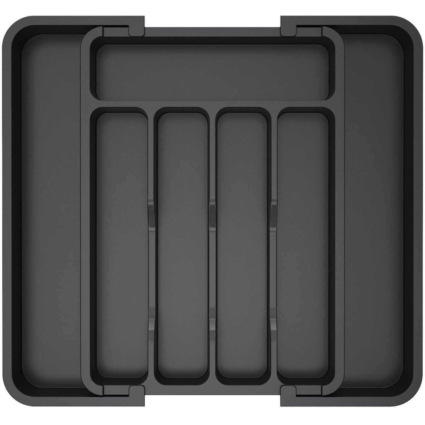 Span expandable plastic cutlery drawer tray — view 4