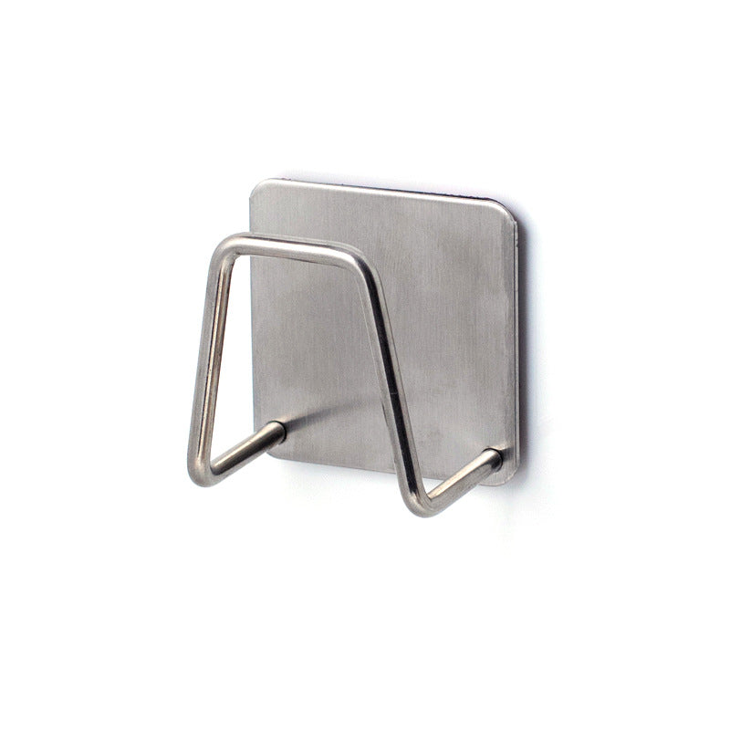 Cling adhesive stainless-steel sponge holder — view 9