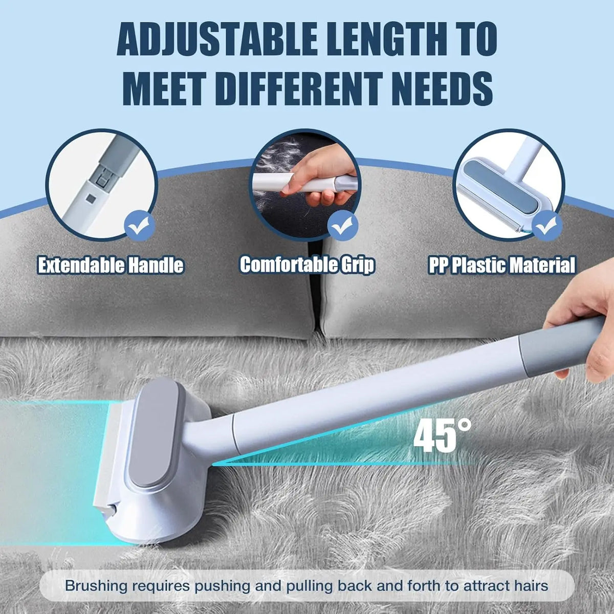 FurReach Extendable Pet Hair Brush
