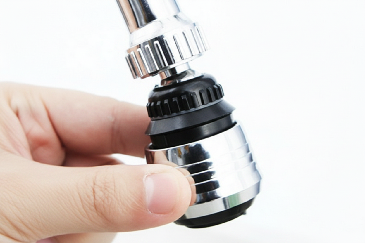 Aerator head close-up