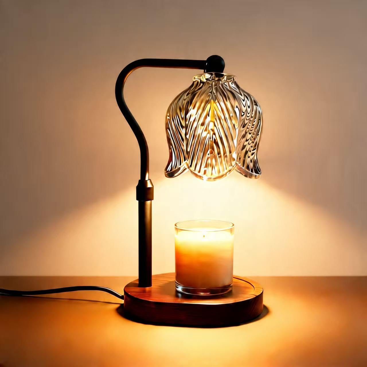 EmberGlow candle warmer Black