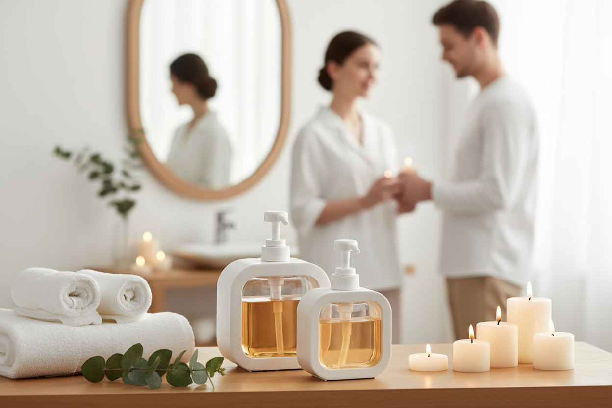 Bathroom shelf spa lifestyle