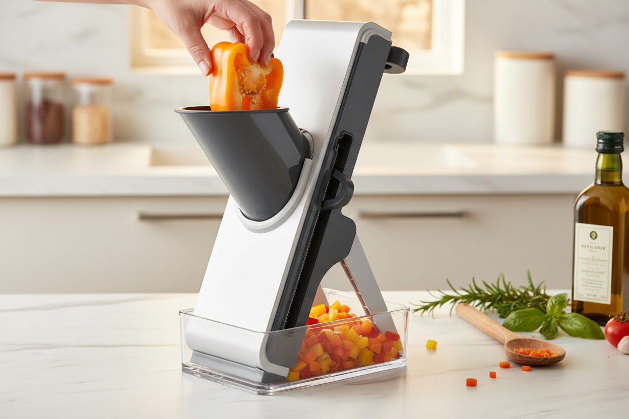 Bell pepper dicing lifestyle