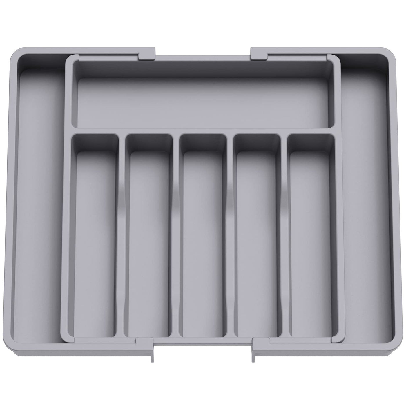 Span expandable plastic cutlery drawer tray — view 2