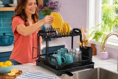 DryTier 2-Tier Dish Drying Rack