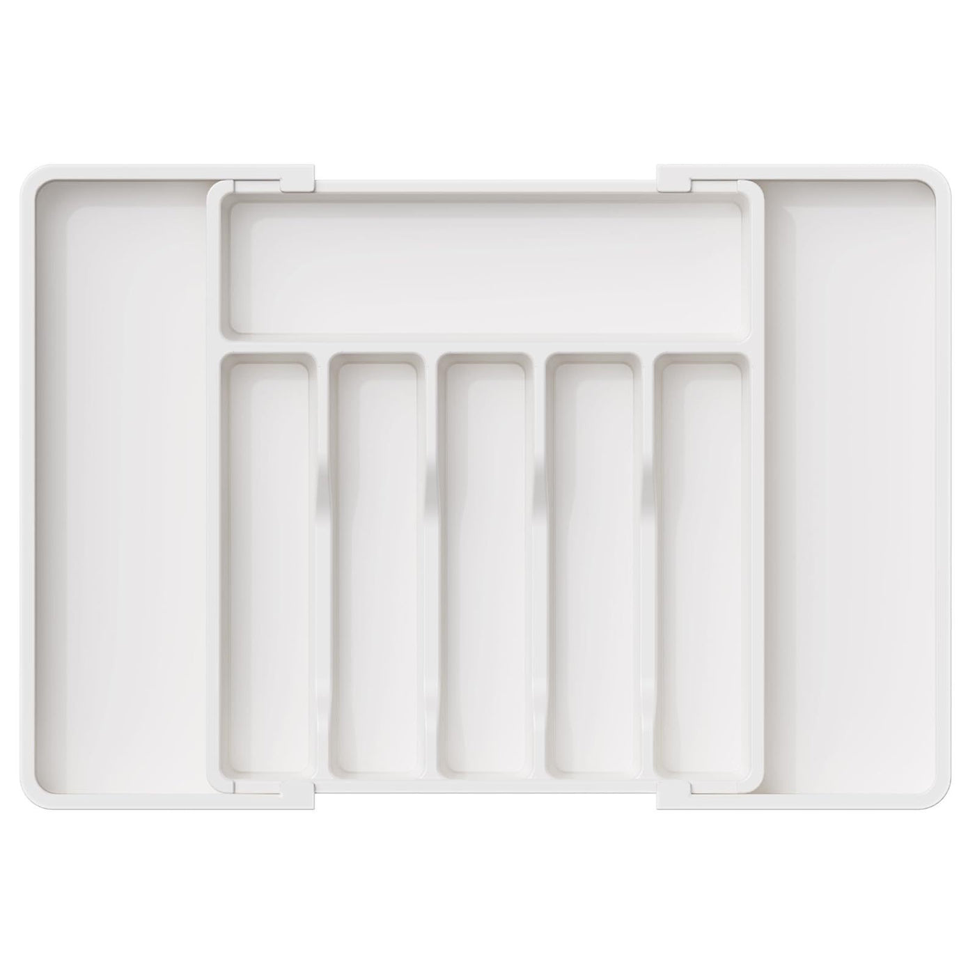 Span expandable plastic cutlery drawer tray — view 5
