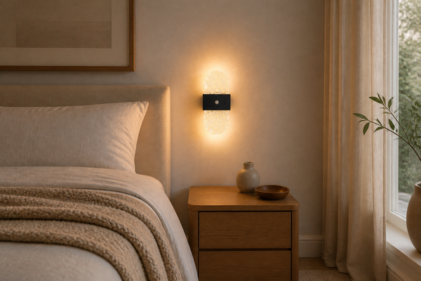 Facet Motion-Sensor Wall Light