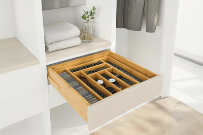 GrainSort Bamboo Drawer Organizer