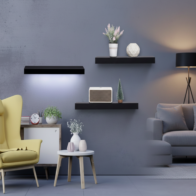 Halo LED Floating Shelf