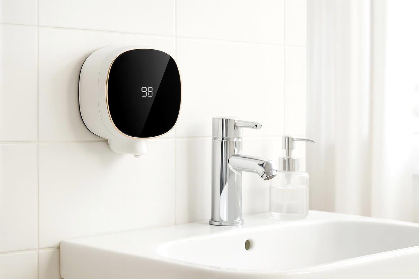 Zunlo enhanced product photograph - PalmSense Touchless Soap Dispenser