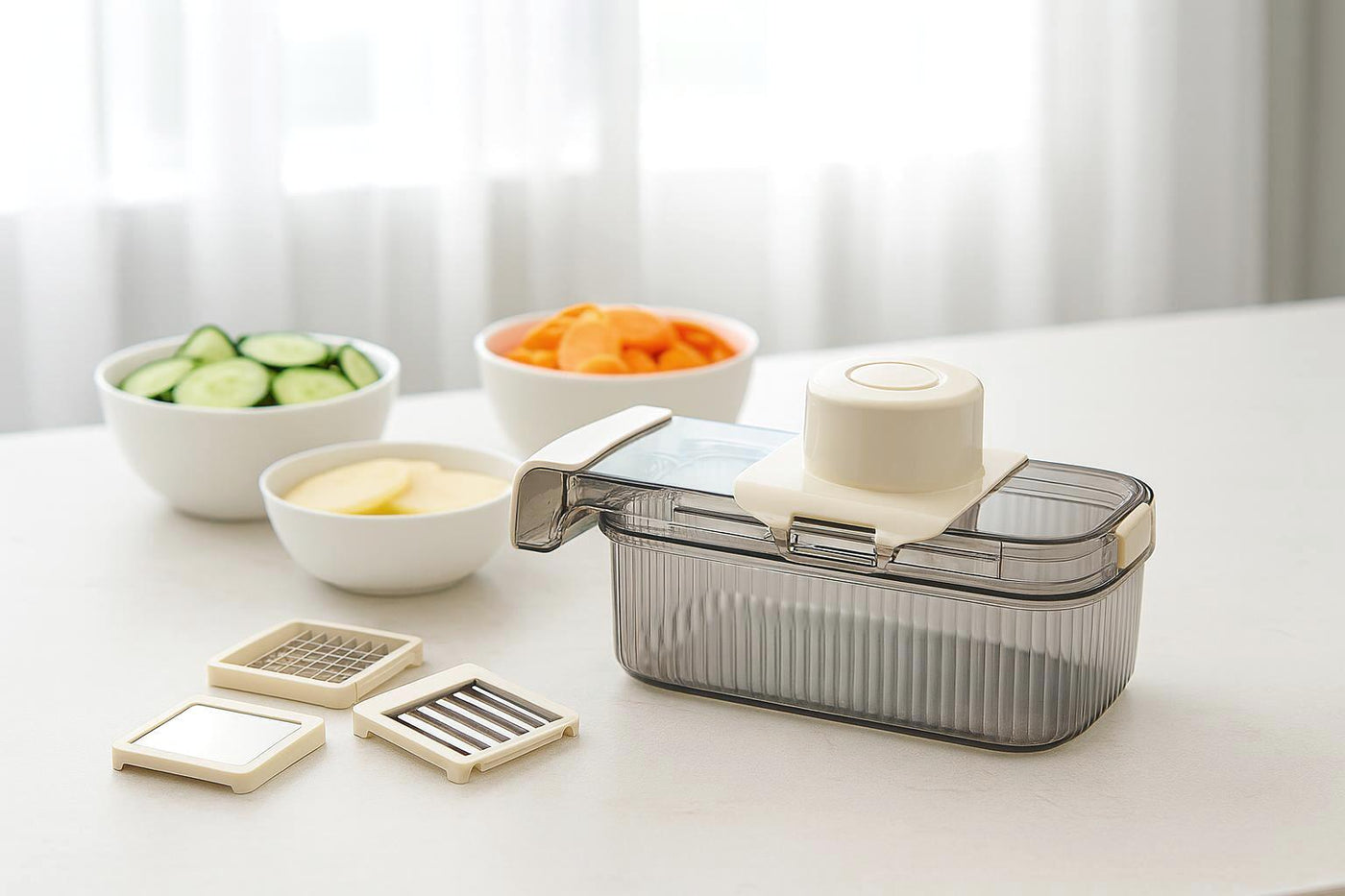 Zunlo enhanced product photograph - PrepPro 5-Blade Vegetable Chopper