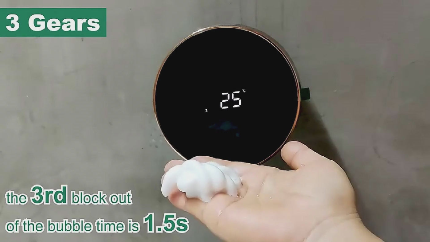 PalmSense infrared sensor and foaming action supplier video