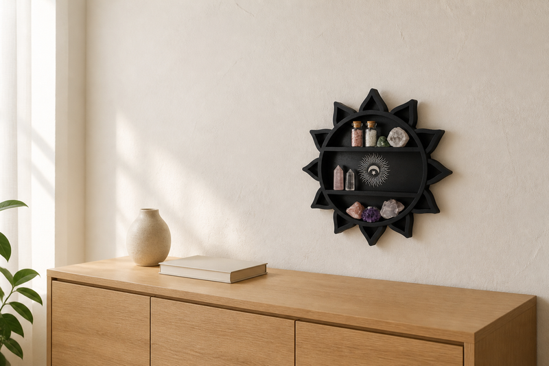Solstice Celestial Crystal Shelf