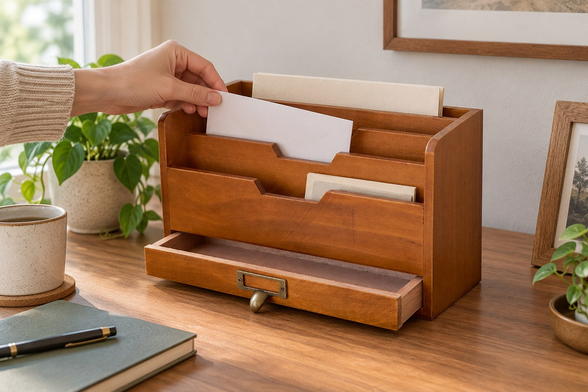 PostNest — inserting an envelope into the middle slot