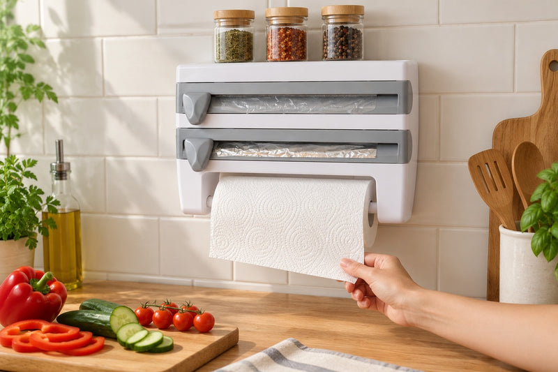 WrapRest — Wall-Mounted Wrap & Towel Dispenser