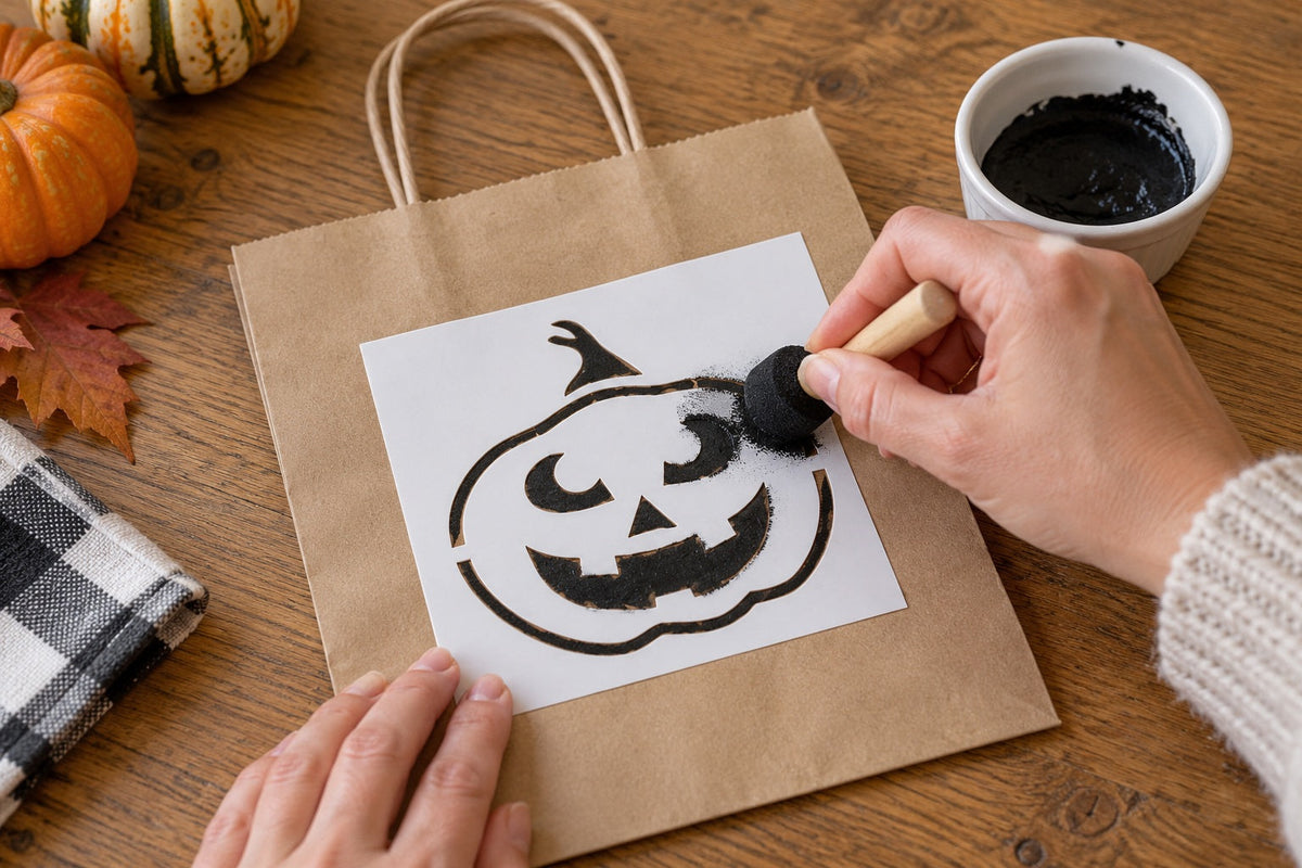 Included StencilSpook painting stencils in use; paint and craft surfaces not included